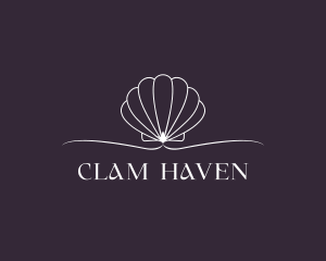 Clam - Shell Clam Scallop logo design