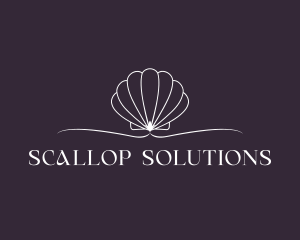 Scallop - Shell Clam Scallop logo design
