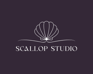 Scallop - Shell Clam Scallop logo design