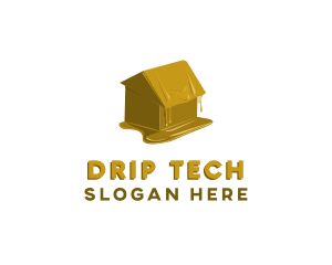 Dripping - Melting Wax House logo design