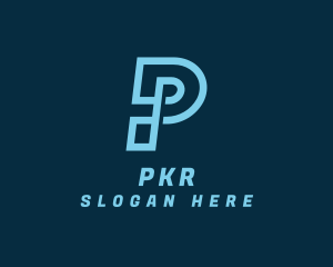 Tech Modern Letter P logo design
