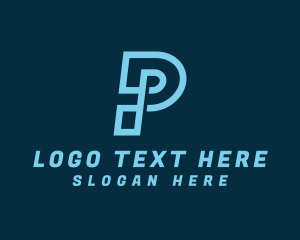 General - Tech Modern Letter P logo design