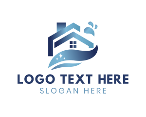 Splash House Cleaning logo design