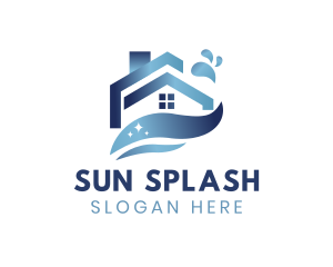 Splash House Cleaning logo design