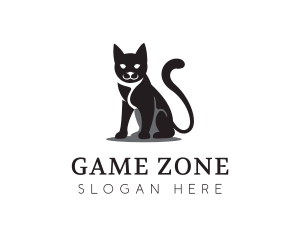 Feline - Cute Pet Cat Animal logo design