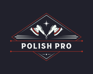 Polish - Buffing Polisher Restoration logo design