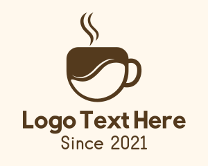 Fuel Gauge - Brown Coffee Cup logo design