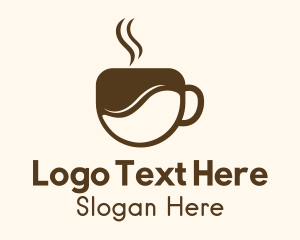 Brown Coffee Cup Logo