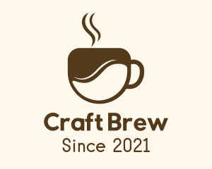 Brown Coffee Cup logo design