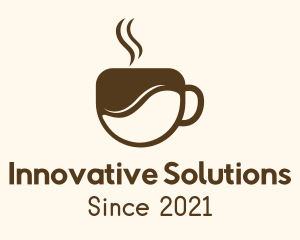 Brew - Brown Coffee Cup logo design