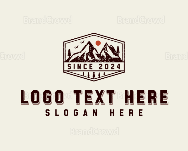 Mountain Summit Hiker Logo