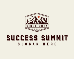 Mountain Summit Hiker logo design