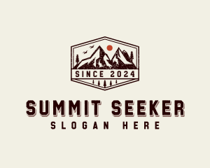 Mountain Summit Hiker logo design