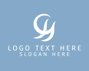 Vlogger - Beauty Letter GH Monogram logo design