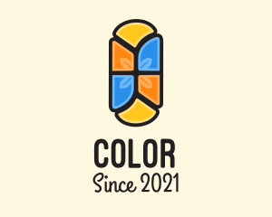 Window - Multicolor Window Stained Glass logo design