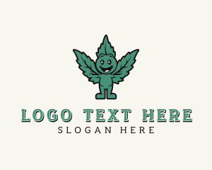 Psychoactive - Weed Marijuana Cannabis logo design