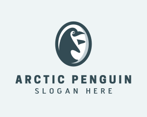 Penguin - Penguin Zoo Wildlife logo design