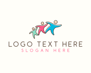 Father - Family Social People logo design