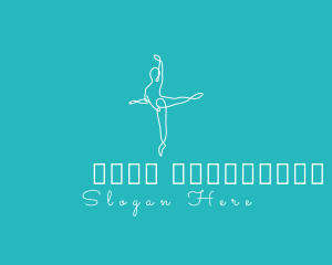 Fit - Minimalist Ballerina Pose logo design