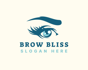 Eye Lashes Beauty Makeup  logo design