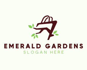 Organic Tree Shopping Bag logo design