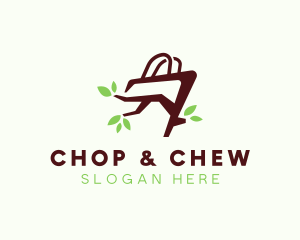 Organic Tree Shopping Bag logo design