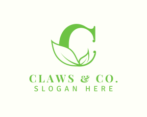 Leaf Farm Letter C logo design