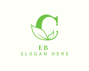 Vegetarian - Leaf Farm Letter C logo design