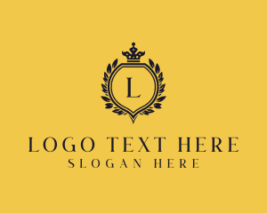 Regal - Crown Shield Wreath Academy logo design