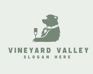 Winery - Champagne Bear Winery logo design