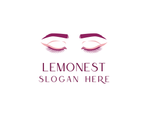 Elegant Eyelash Eyebrow Logo