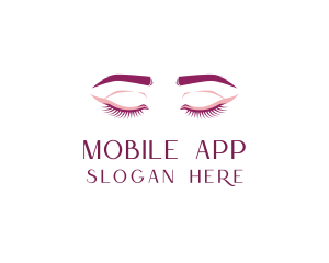 Elegant Eyelash Eyebrow Logo