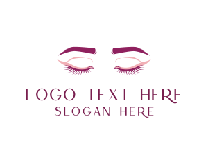 Elegant Eyelash Eyebrow Logo