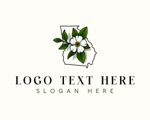 Map - Cherokee Rose Georgia logo design