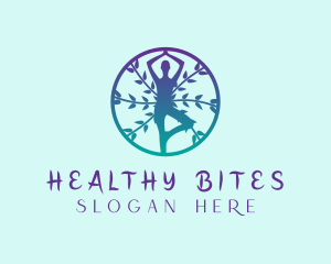 Yoga Leaf  Wellness logo design