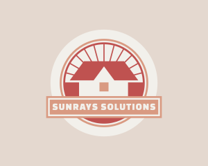 Roof Property Sunrays logo design