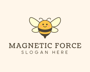 Cute Bee Mascot Logo