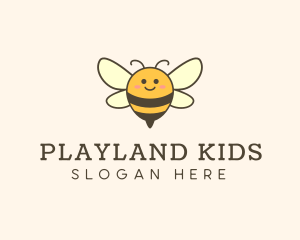 Cute Bee Mascot logo design