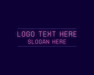 Neon Digital Gaming Wordmark Logo