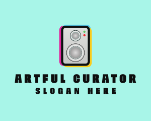 Colorful Music Speaker logo design