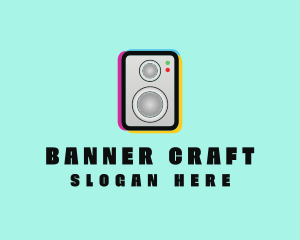 Colorful Music Speaker logo design