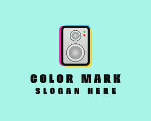 Colorful Music Speaker logo design