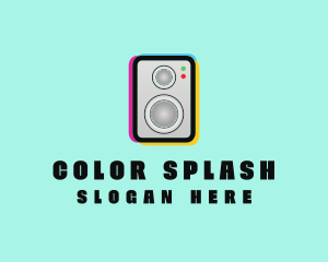 Colorful Music Speaker logo design