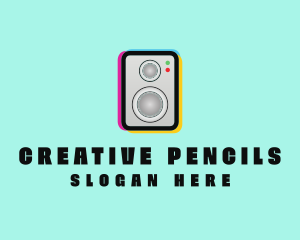 Colorful Music Speaker logo design