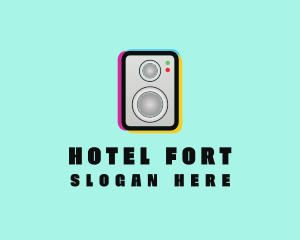 Colorful Music Speaker logo design