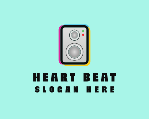 Colorful Music Speaker logo design