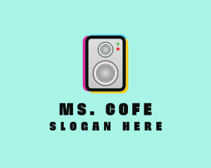 Colorful Music Speaker logo design