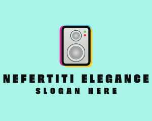 Colorful Music Speaker logo design