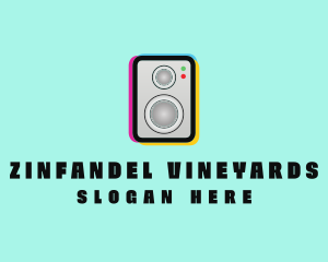 Colorful Music Speaker logo design