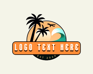 Vacation - Wave Travel Resort logo design